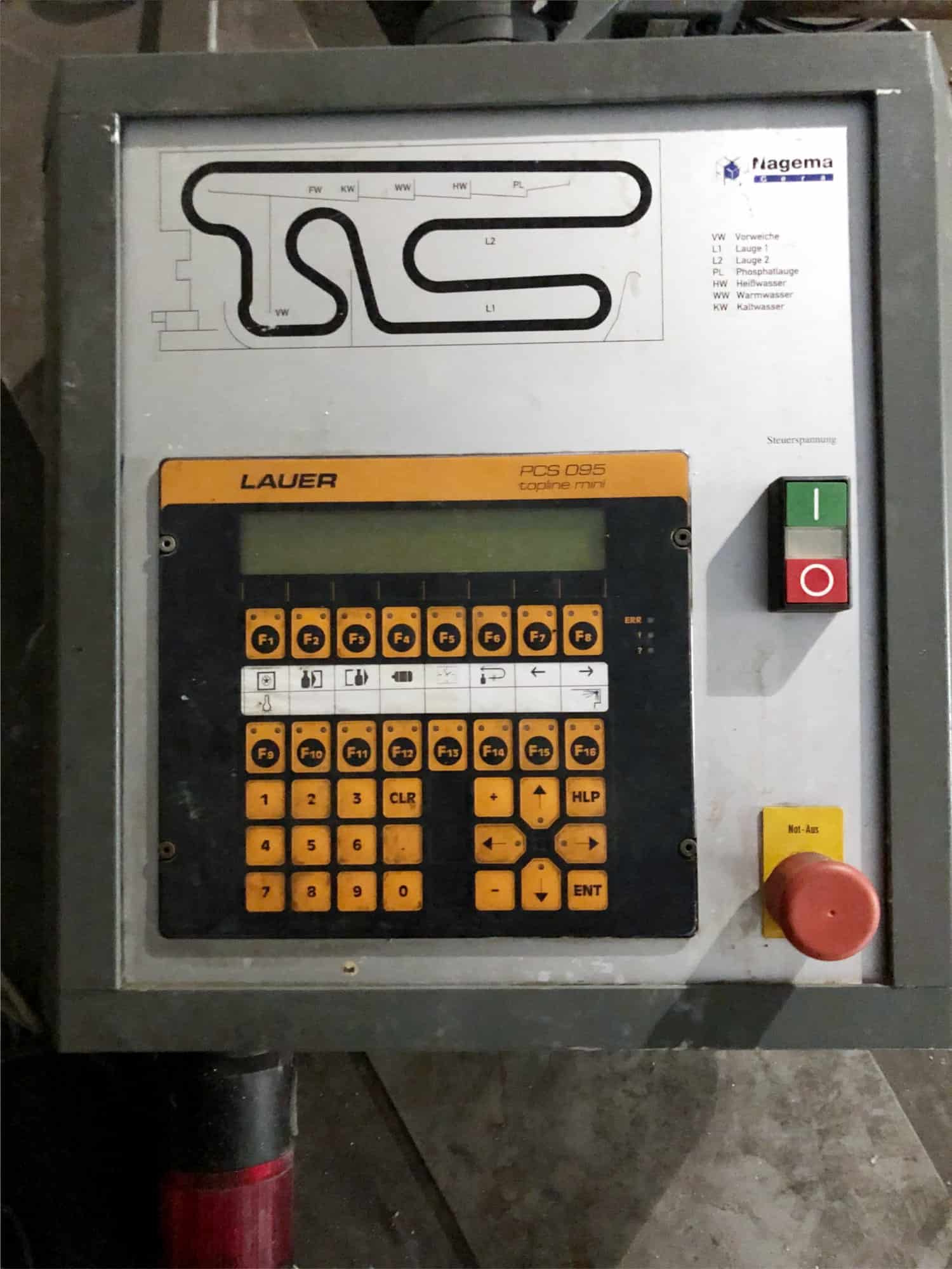 Control unit of GM Gera NAGEMA Arcade DS 02 / 102 / 16 Conti